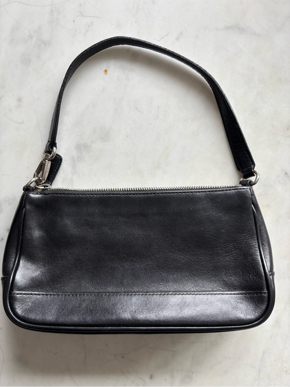COACH Vintage Hamptons Y2K Black Leather Mini Demi Bag #7785 - Picture 3 of 13